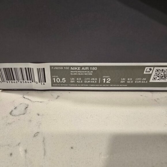 Nike Air Max 180 FJ9259-102 Men's Size US 10.5 Shoes Sneakers BRAND NEW - Picture 10 of 15